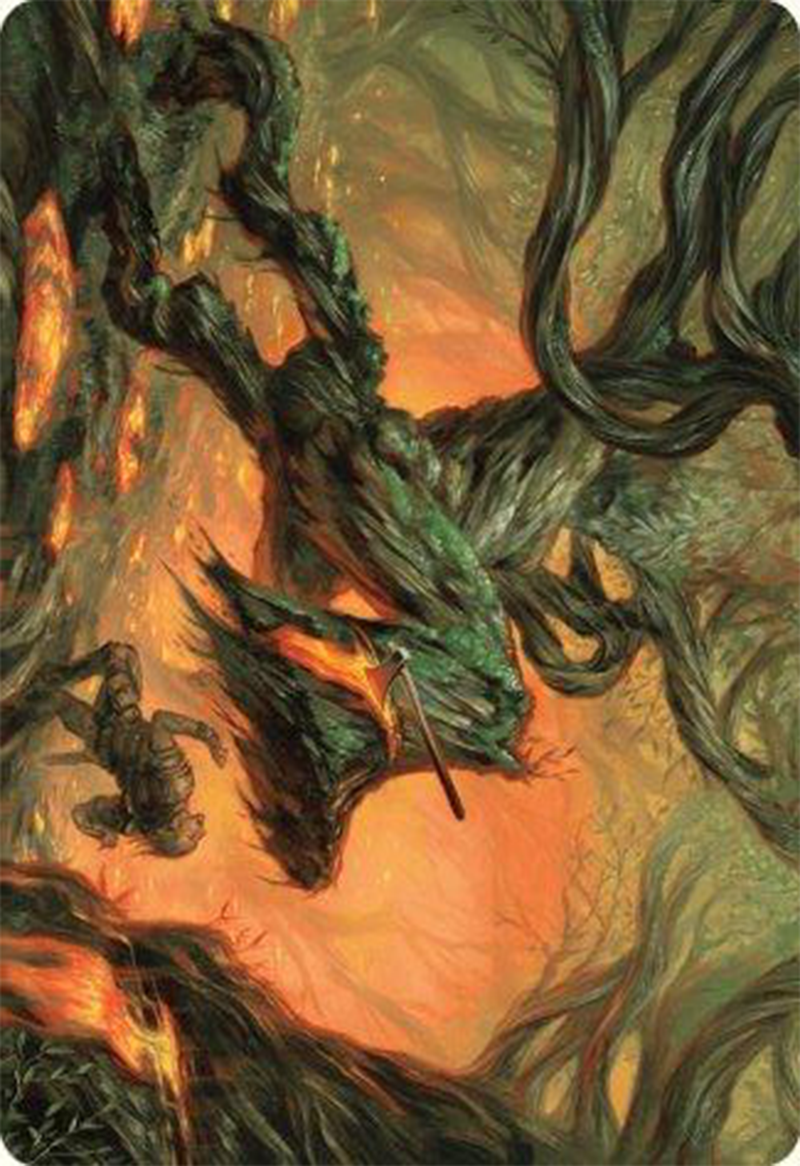 Stump Stomp Art Card [Modern Horizons 3 Art Series]-1