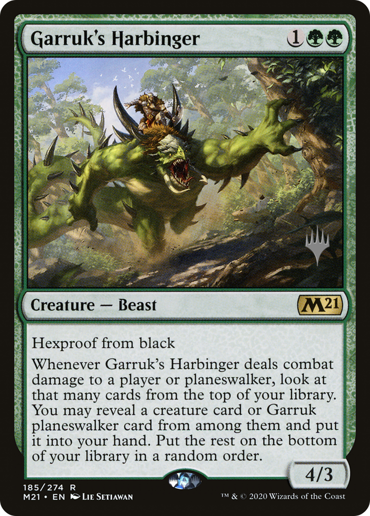 Garruk's Harbinger (Promo Pack) [Core Set 2021 Promos]-1
