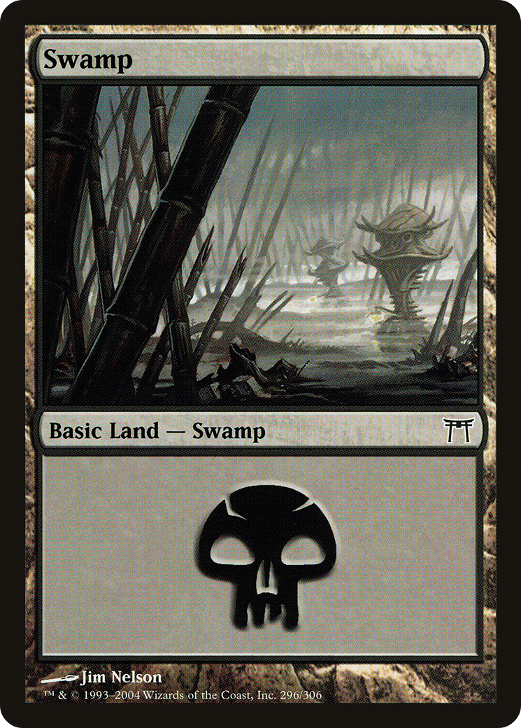 Swamp (296) [Champions of Kamigawa]-1