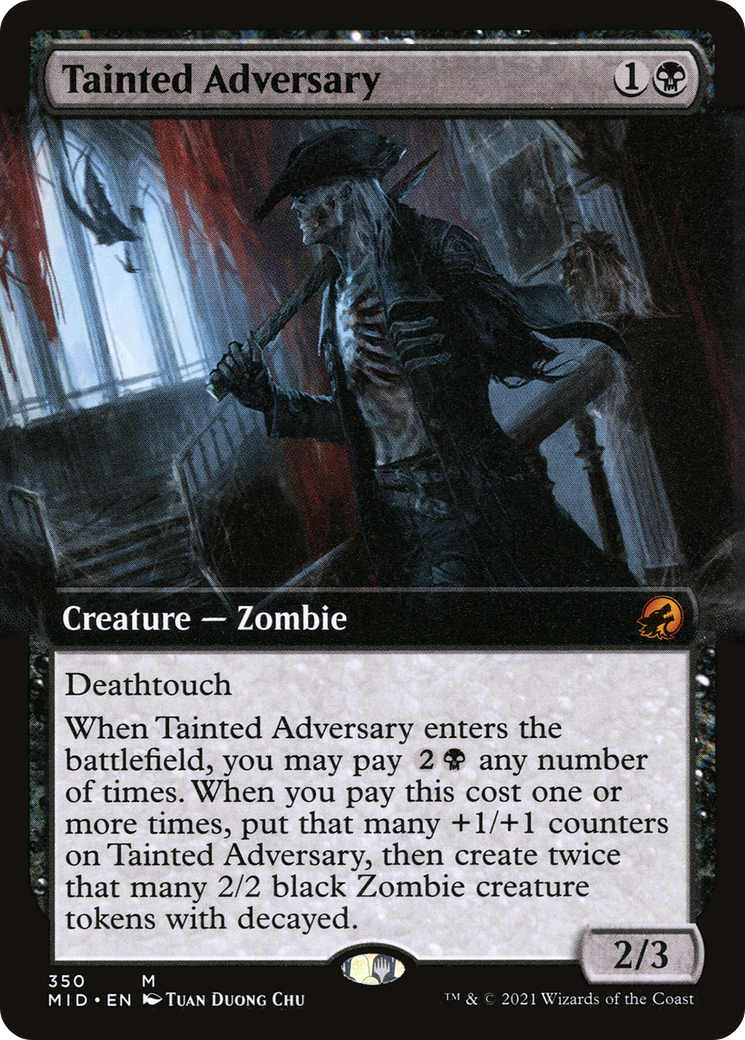 Tainted Adversary (Extended Art) [Innistrad: Midnight Hunt]-1