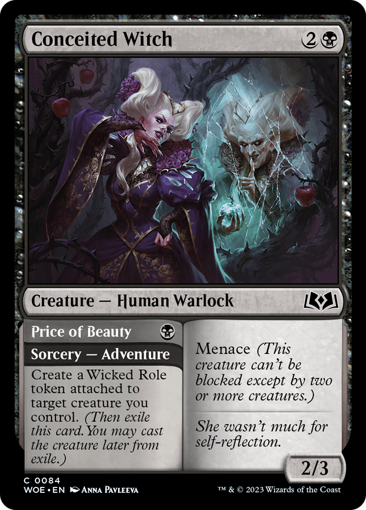 Conceited Witch // Price of Beauty [Wilds of Eldraine]-1