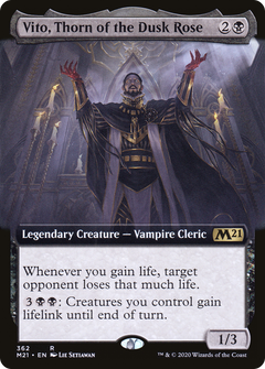 Vito, Thorn of the Dusk Rose (Extended Art) (M21-362) - Core Set 2021: (Extended Art) Foil-1