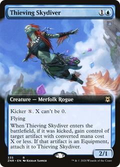 Thieving Skydiver (Extended Art) [Zendikar Rising]-1