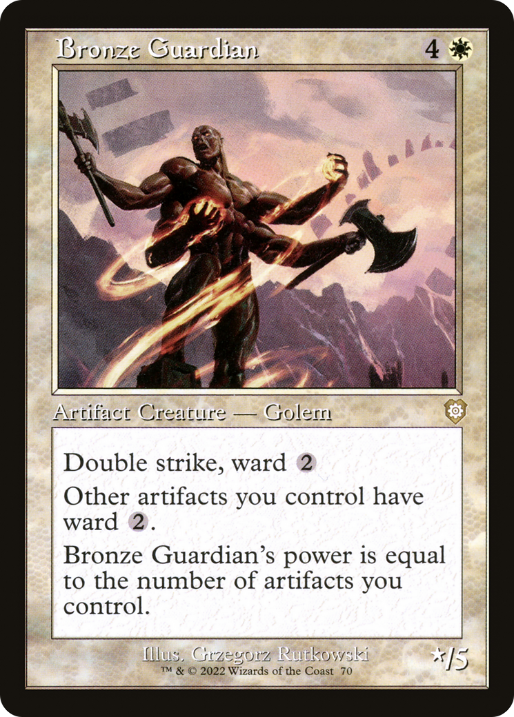Bronze Guardian (Retro) [The Brothers' War Commander]-1