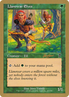 Llanowar Elves - 2002 Sim Han How (7ED) (WCD-) - World Championship Decks 2002-1