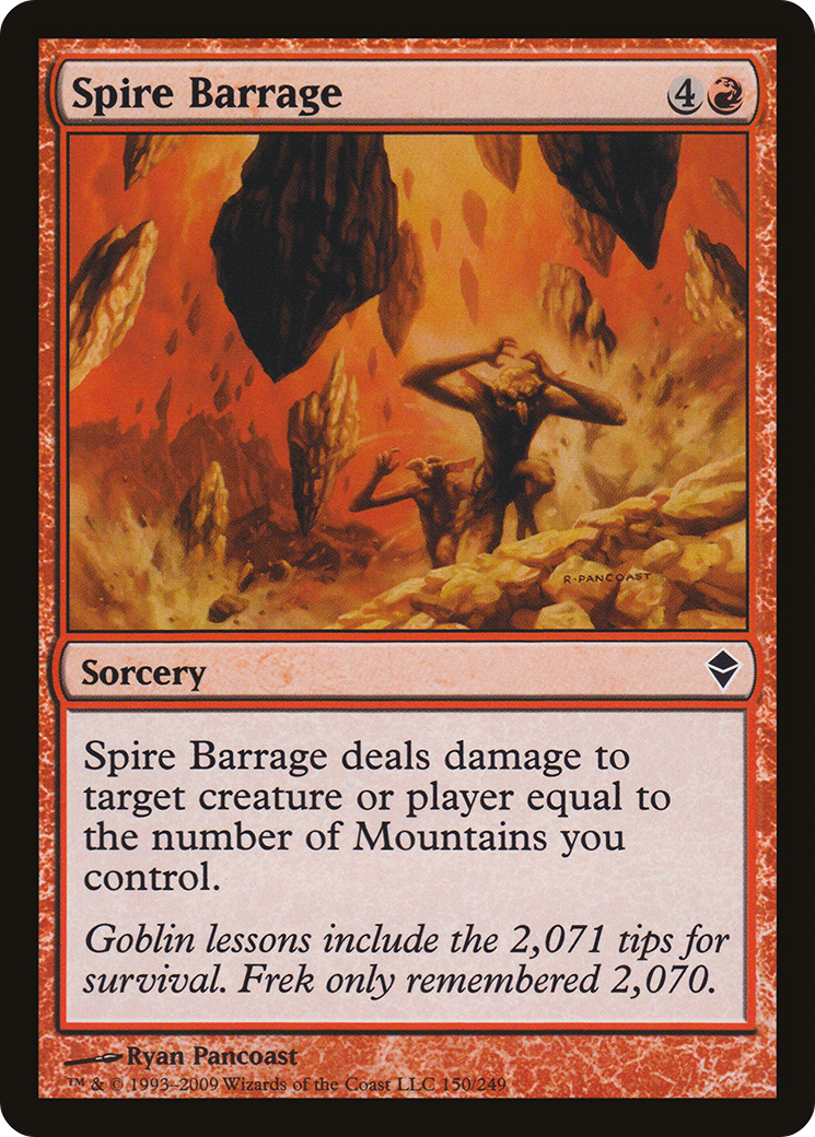 Spire Barrage [Zendikar]-1
