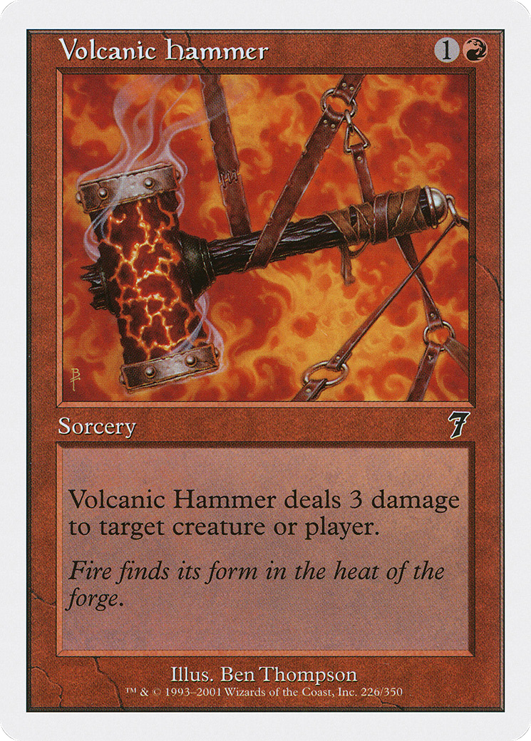 Volcanic Hammer (7ED-226) - 7th Edition Foil-1