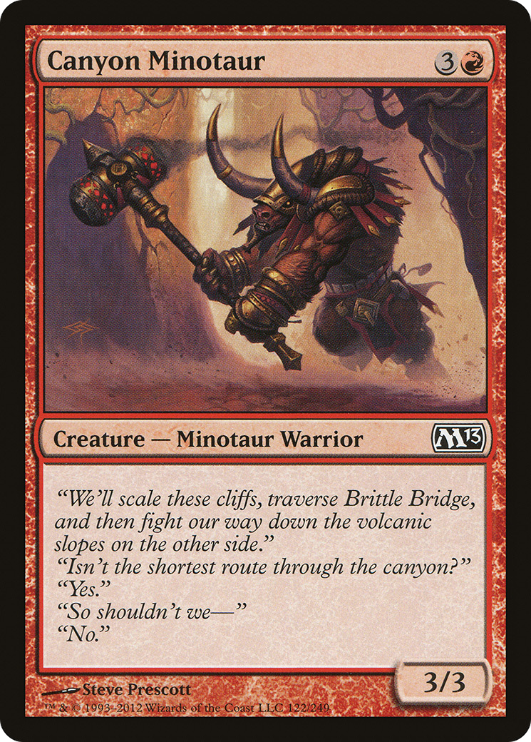 Canyon Minotaur [Magic 2013]-1