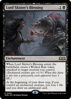 Lord Skitter's Blessing (Promo Pack) [Wilds of Eldraine Promos]-1