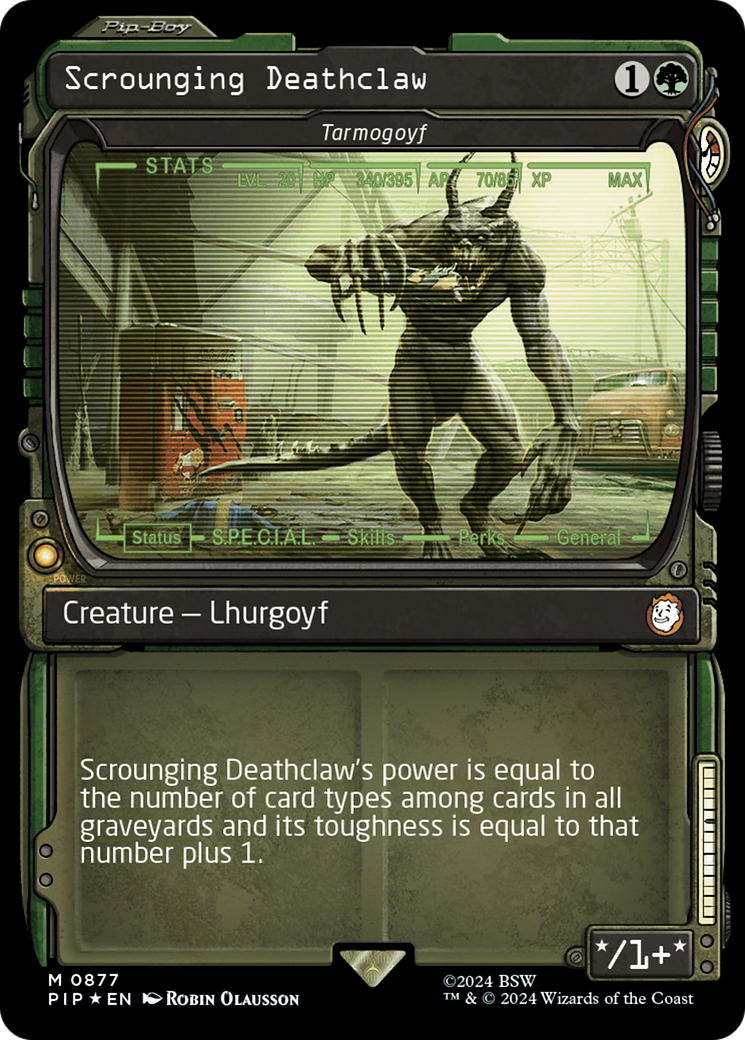 Scrounging Deathclaw - Tarmogoyf (Showcase) (Surge Foil) [Fallout]-1