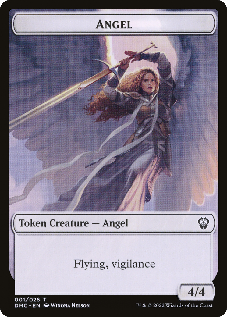 Angel (TDMU-001) - Dominaria United Tokens Foil-1