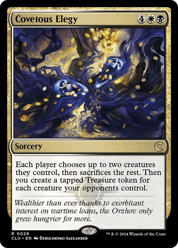 Covetous Elegy [Ravnica: Clue Edition]-1