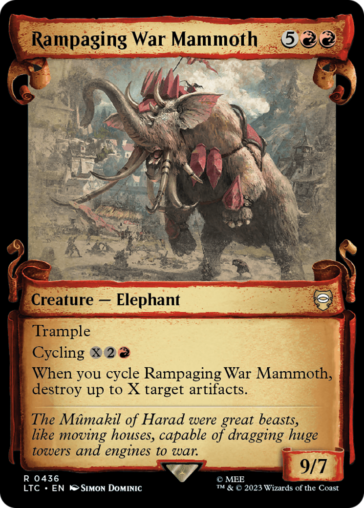 Rampaging War Mammoth [The Lord of the Rings: Tales of Middle-Earth Commander Showcase Scrolls]-1
