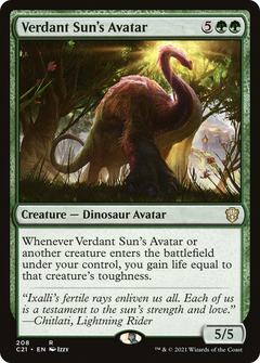 Verdant Sun's Avatar (C21-208) - Commander 2021-1