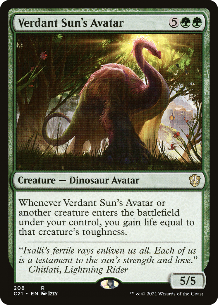 Verdant Sun's Avatar (C21-208) - Commander 2021-1