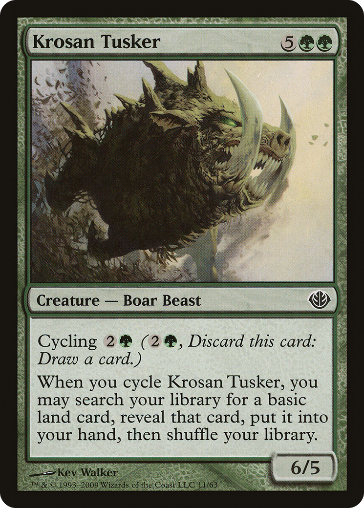 Krosan Tusker [Duel Decks: Garruk vs. Liliana]-1