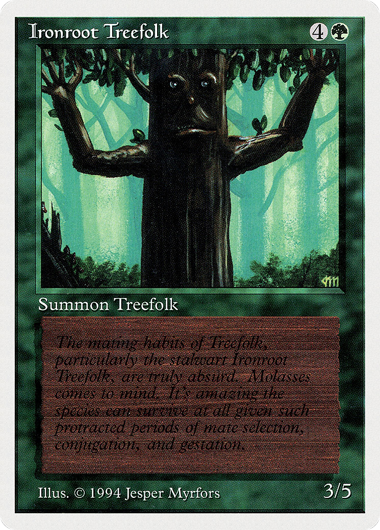 Ironroot Treefolk [Summer Magic / Edgar]-1