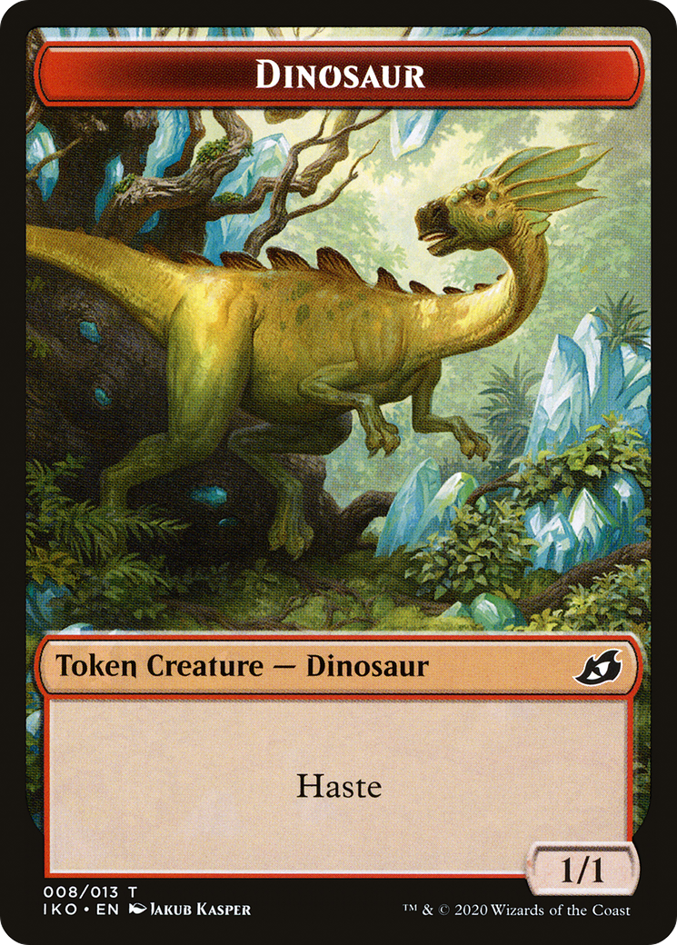 Dinosaur (TIKO-008) - Ikoria: Lair of Behemoths Tokens Foil-1