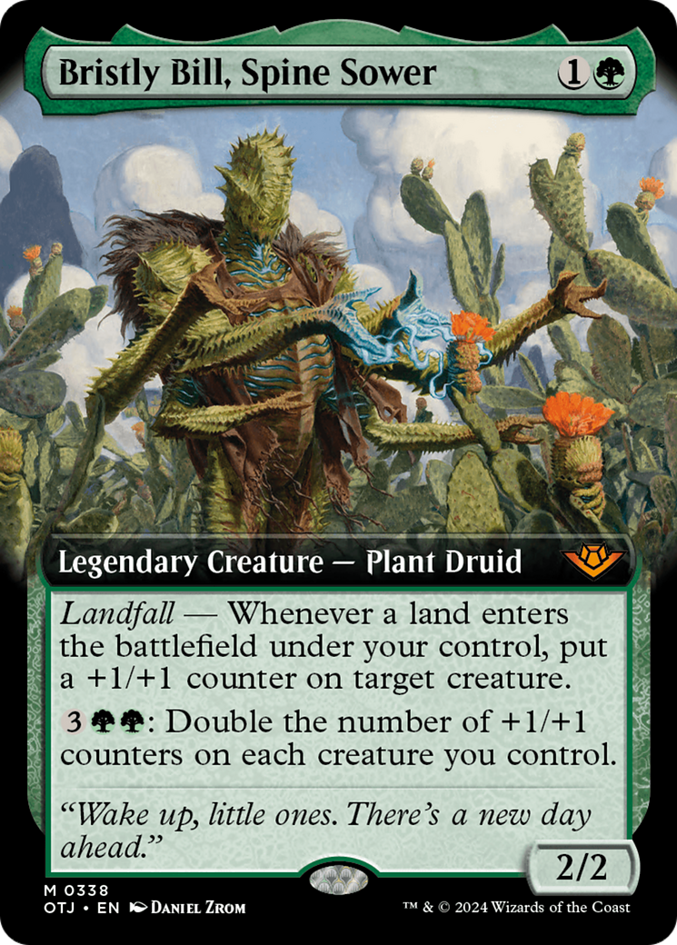 Bristly Bill, Spine Sower (Extended Art) [Outlaws of Thunder Junction]-1