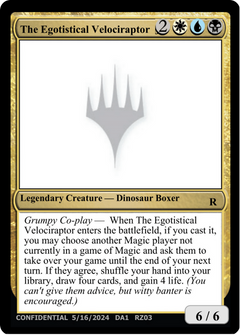 The Egotistical Velociraptor (UNK-RZ03B) - Unknown Event-1