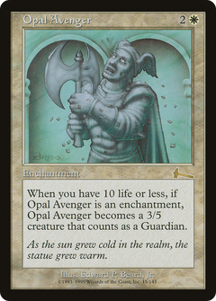 Opal Avenger [Urza's Legacy]-1