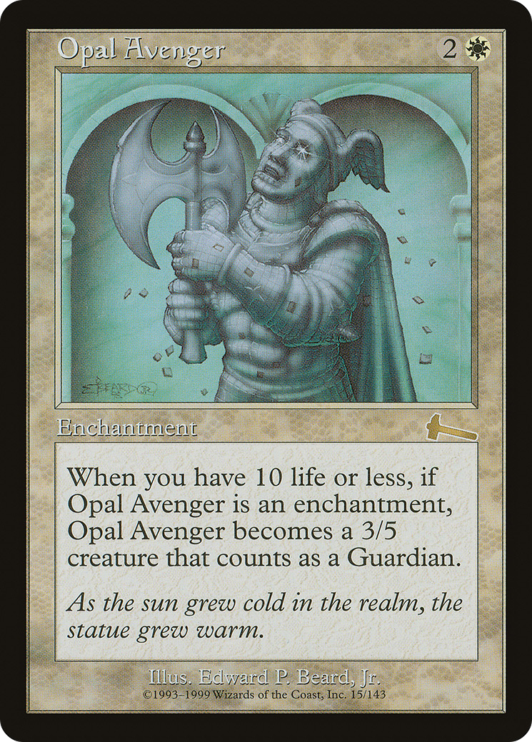 Opal Avenger [Urza's Legacy]-1