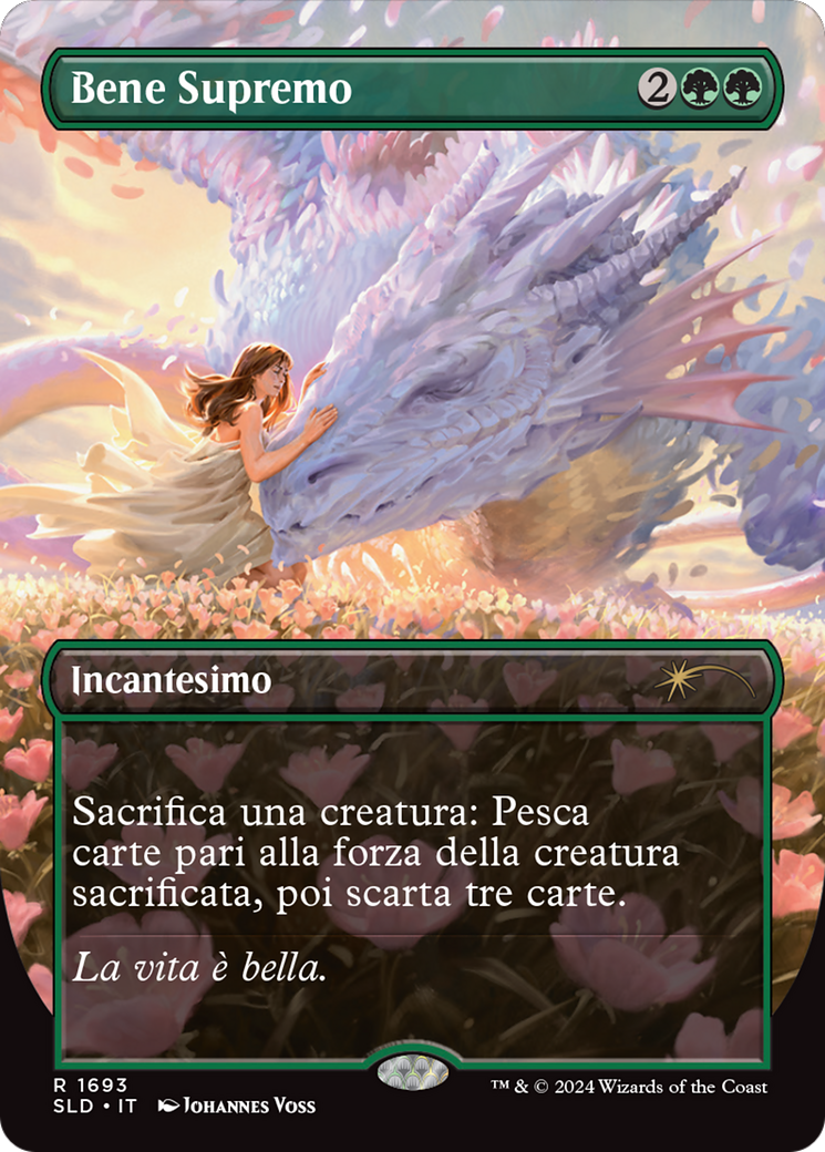 Greater Good (Italian) - "Bene Supremo" (SLD-1693) - Secret Lair Drop (Borderless) Foil-1
