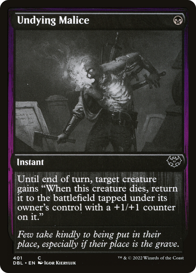Undying Malice (DBL-401) - Innistrad: Double Feature Foil-1