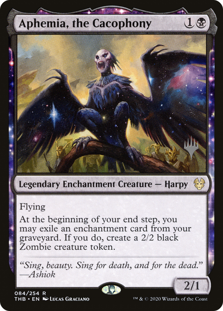 Aphemia, the Cacophony (Promo Pack) [Theros Beyond Death Promos]-1
