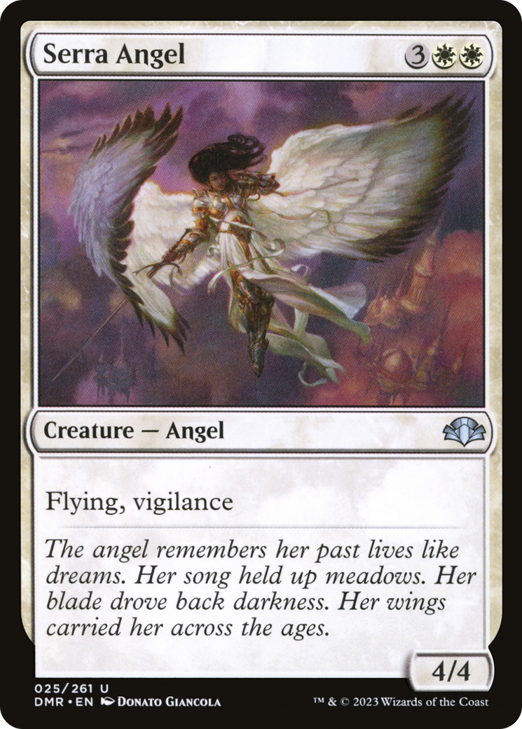 Serra Angel [Dominaria Remastered]-1