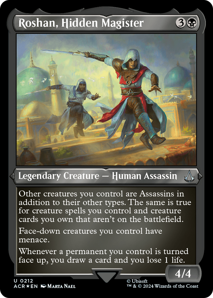 Roshan, Hidden Magister (ACR-212) - Assassin's Creed Etched Foil-1