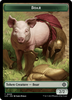 Boar (TLCC-009) - The Lost Caverns of Ixalan Commander Tokens-1