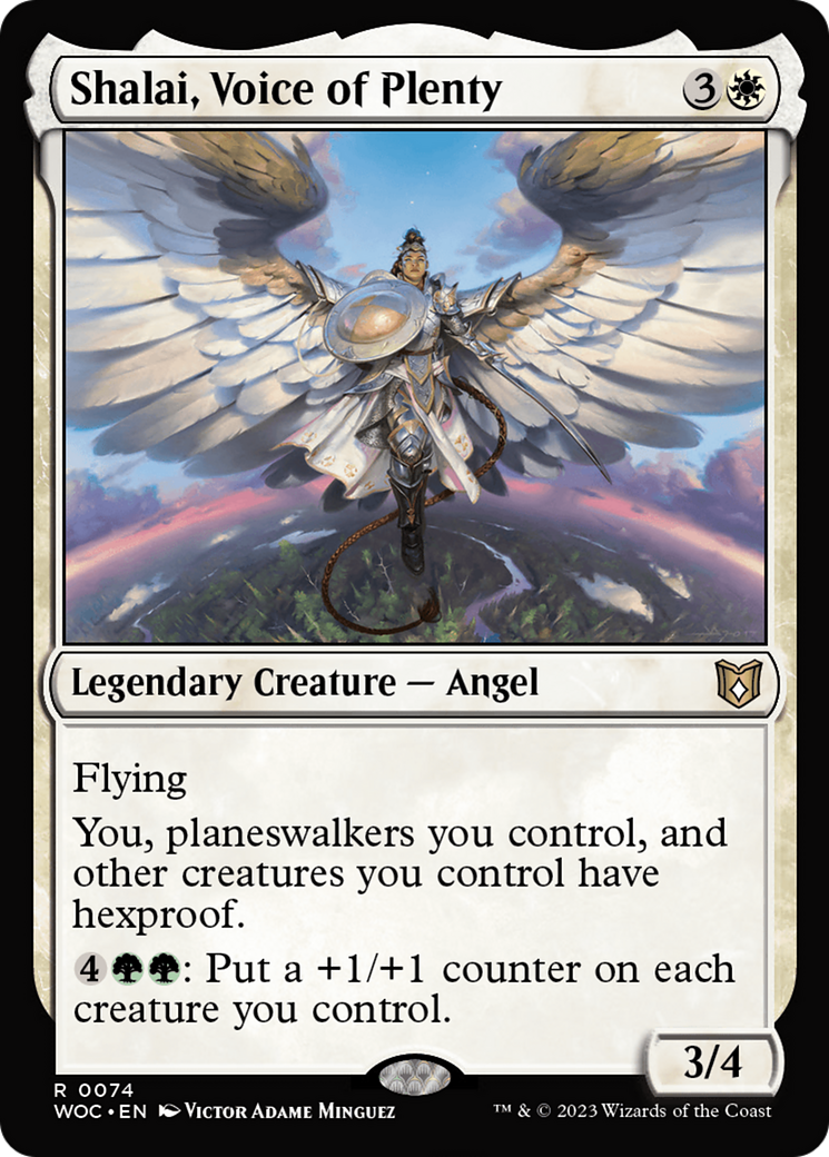 Shalai, Voice of Plenty [Wilds of Eldraine Commander]-1