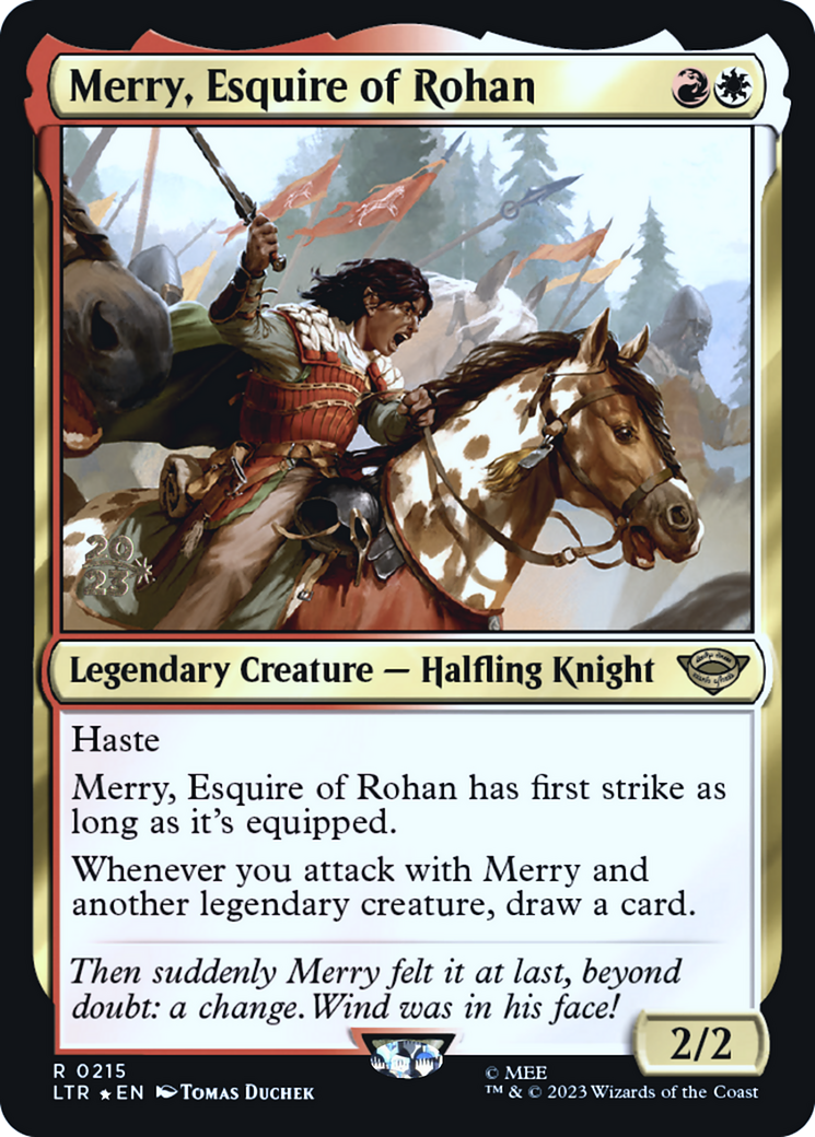 Merry, Esquire of Rohan [The Lord of the Rings: Tales of Middle-Earth Prerelease Promos]-1