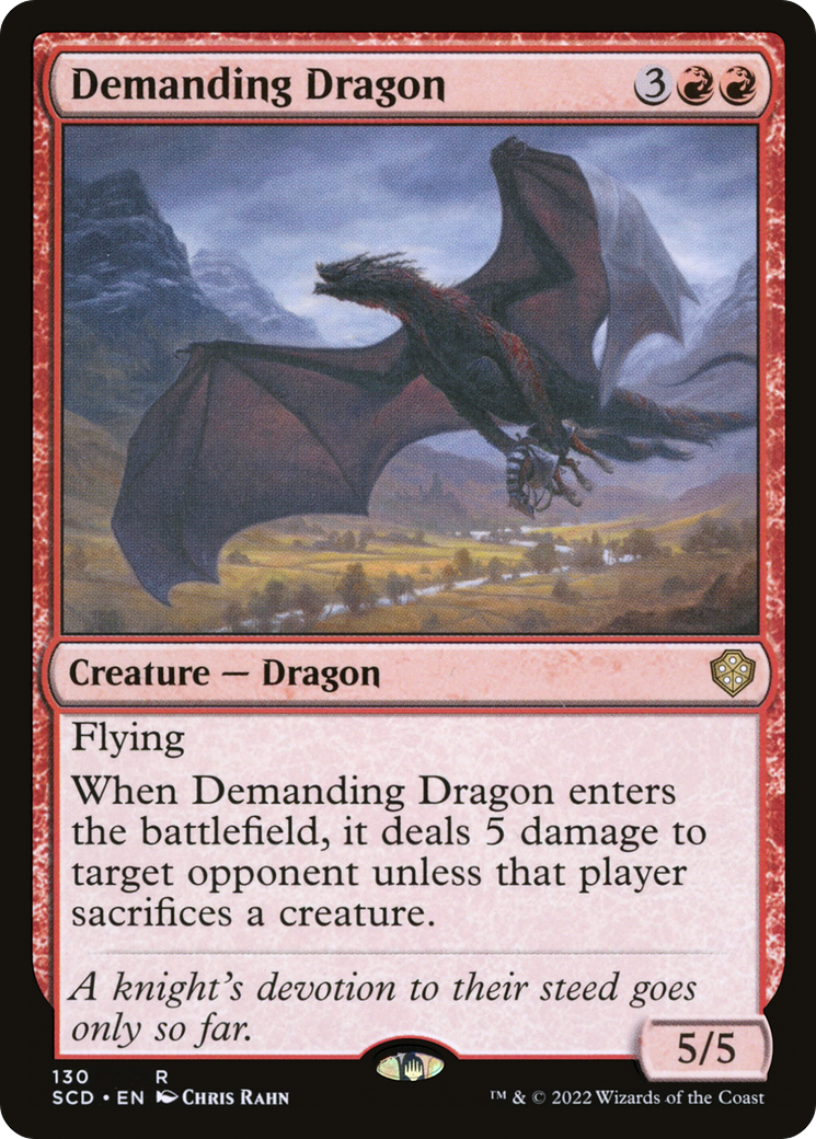 Demanding Dragon [Starter Commander Decks]-1