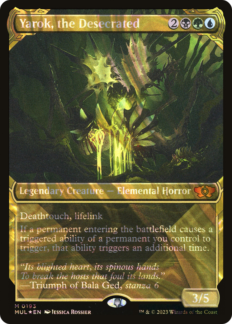 Yarok, the Desecrated (Halo Foil) (MUL-193) - Multiverse Legends: (Showcase) Foil-1