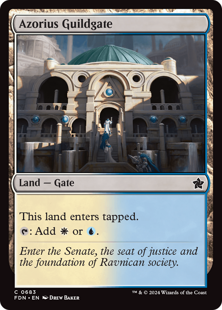 Azorius Guildgate [Foundations]-1