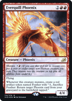 Everquill Phoenix [Ikoria: Lair of Behemoths Prerelease Promos]-1