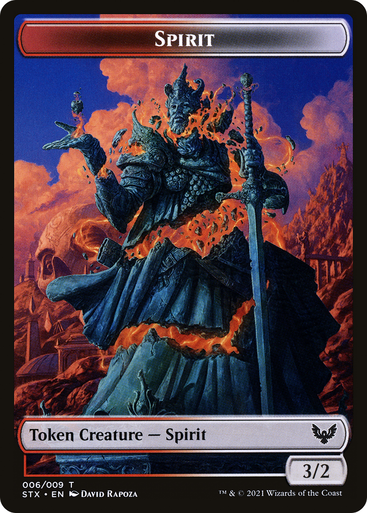 Spirit Token [Strixhaven: School of Mages Tokens]-1