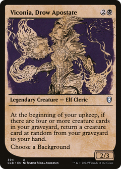 Viconia, Drow Apostate (Showcase) (CLB-394) - Commander Legends: Battle for Baldur's Gate: (Showcase) Foil-1