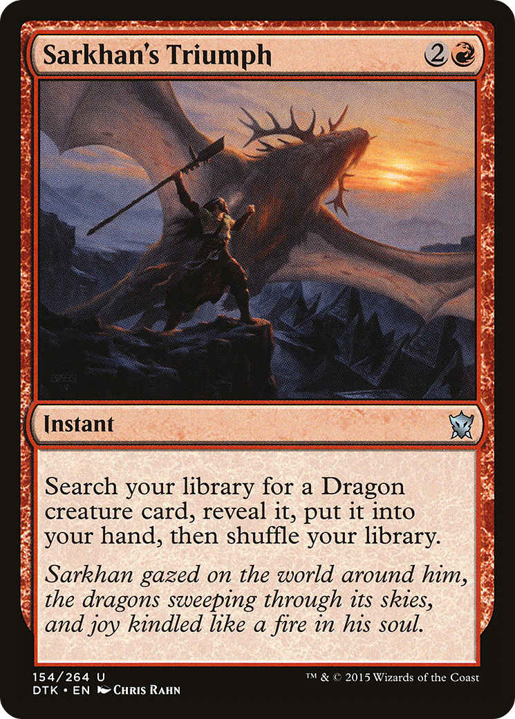 Sarkhan's Triumph [Dragons of Tarkir]-1