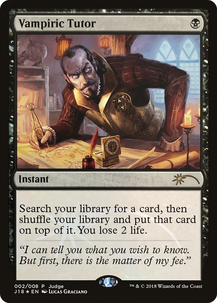 Vampiric Tutor (J18) (JDG-002) - Judge Gift Cards 2018 Foil-1