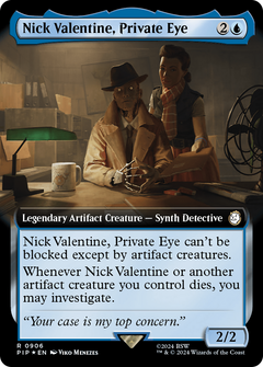 Nick Valentine, Private Eye (Extended Art) (Surge Foil) [Fallout]-1
