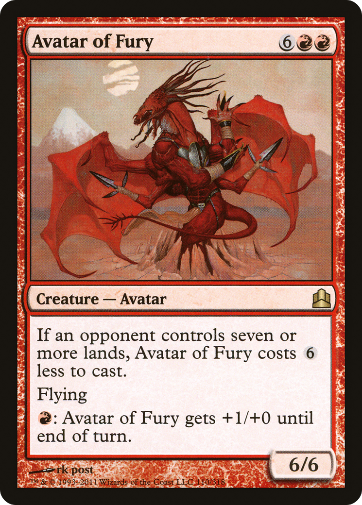 Avatar of Fury [Commander 2011]-1