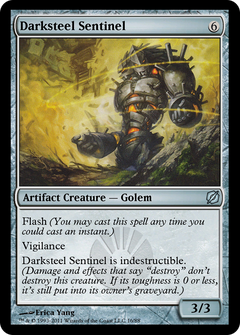 Darksteel Sentinel (TD2-016) - Duel Decks: Mirrodin Pure vs. New Phyrexia-1