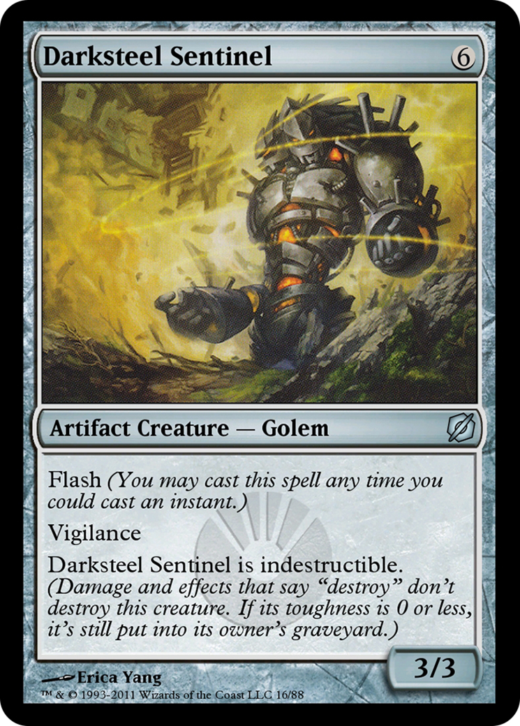 Darksteel Sentinel (TD2-016) - Duel Decks: Mirrodin Pure vs. New Phyrexia-1