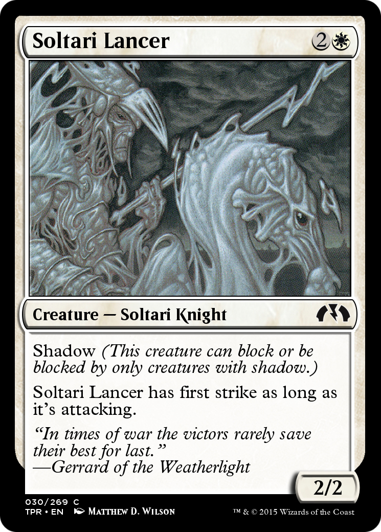Soltari Lancer (TPR-030) - Tempest Remastered Foil-1