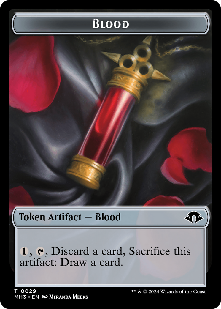 Phyrexian Germ // Blood Double-Sided Token [Modern Horizons 3 Tokens]-2