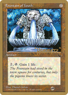 Fountain of Youth - 1996 Shawn "Hammer" Regnier (CHR) (SB) (WCD-) - Pro Tour Collector Set-1