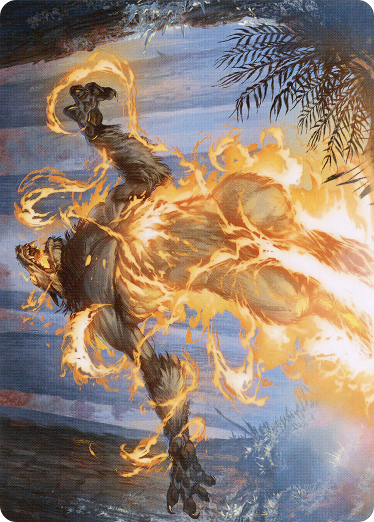 Burn the Accursed // Burn the Accursed (AMID-042) - Midnight Hunt Art Series (Borderless)-1